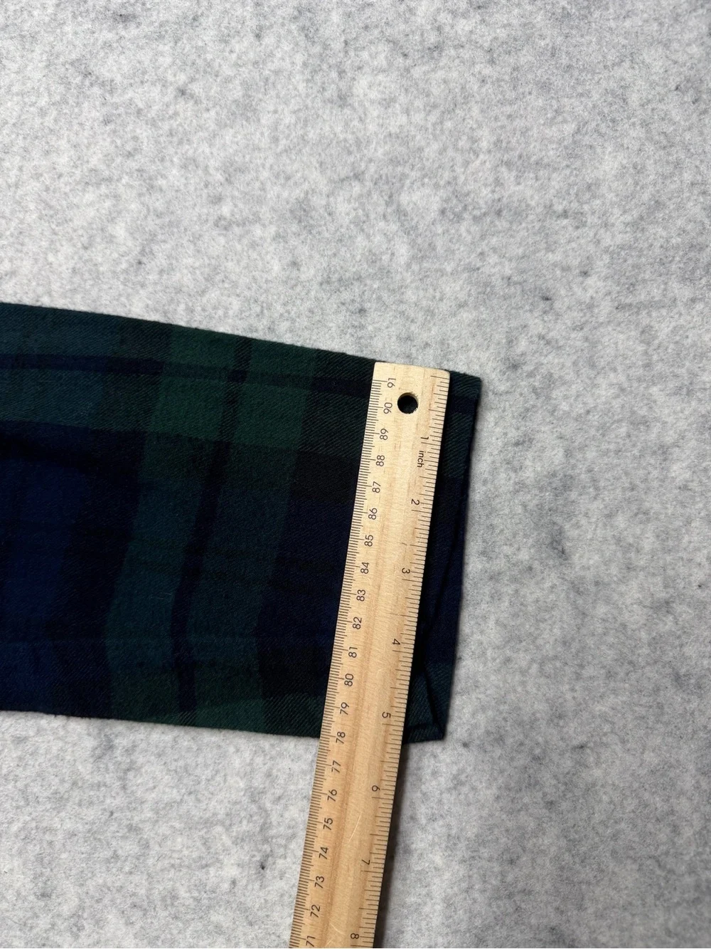 Polo Ralph Lauren Mens Pajama Top Medium Black Watch Plaid Flannel Sleepwear